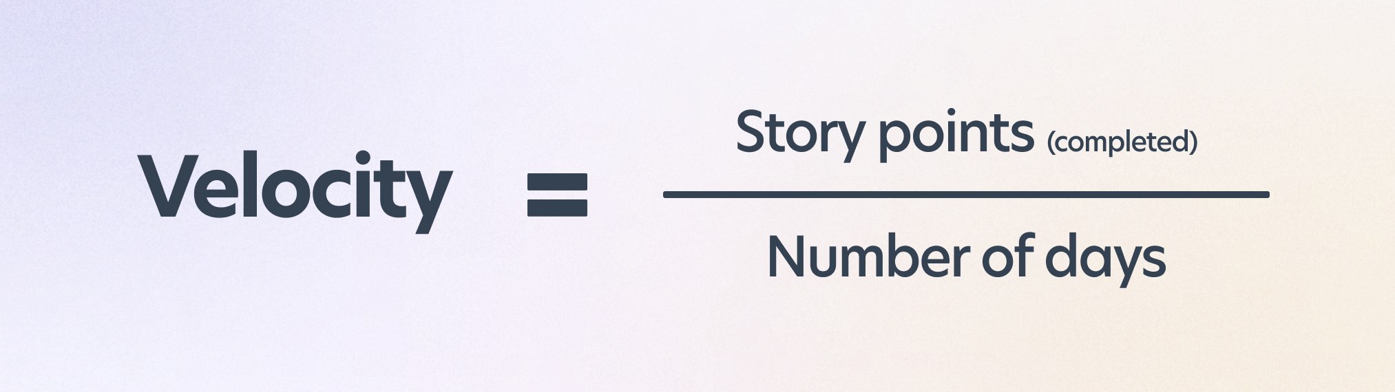 Formula to calculate sprint velocity in agile software development